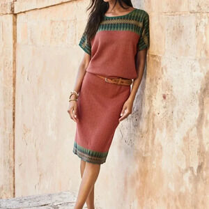 Peruvian Connection Padang Pencil Skirt Size Large